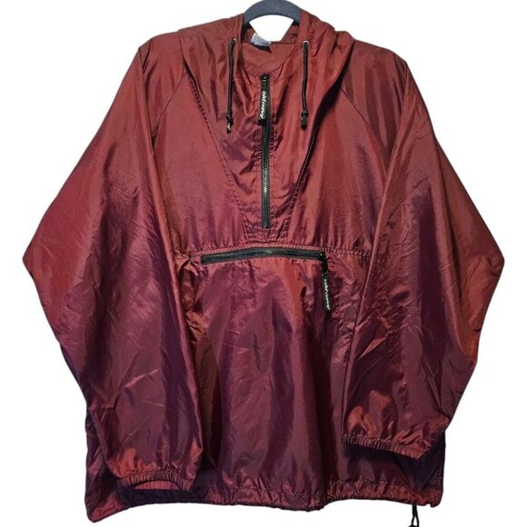 Vintage 90s Old Navy Packable Anorak Jacket With Hood & Pouch Storage - Picture 2 of 13